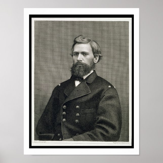 Affiches Oliver Otis Howard (1830-1909), gravé par Robert (Devant)