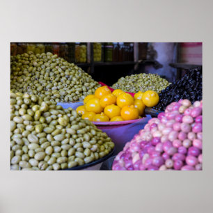 Affiches Olives Et Citron Au Marché