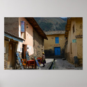 Affiches Ollantaytambo, Pérou, rue du Musée