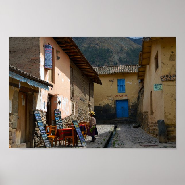 Affiches Ollantaytambo, Pérou, rue du Musée (Devant)