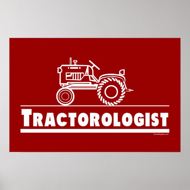 Affiches Ologiste de tracteur RED (Devant)