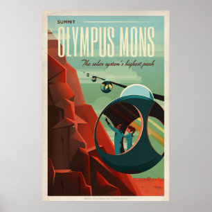 Affiches Olympe Mons, voyage de Mars