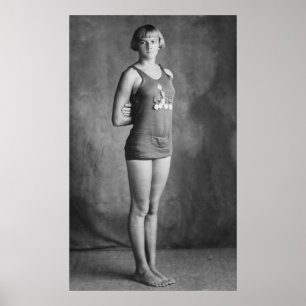 Affiches Olympic Champion Swimmer, 1920s