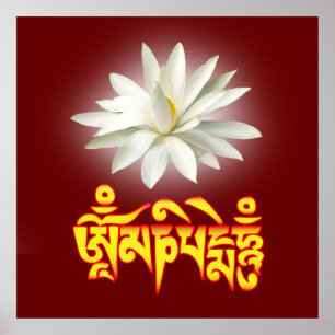 Affiches Om mani padme mantra