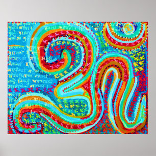 Affiches OM MANTRA : Om 108 fois et autres mantras