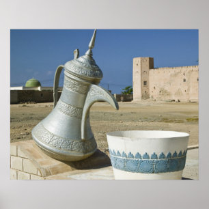 Affiches Oman, région de Dhofar, Mirbat. Grande carafe à ea