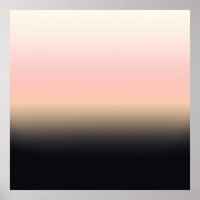 Affiches Ombre de dégradé noir à rose assez rouillé (Devant)