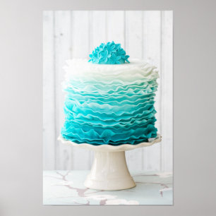 Affiches Ombre ruffle cake
