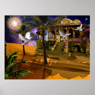 Affiches Ombres dans le sable..