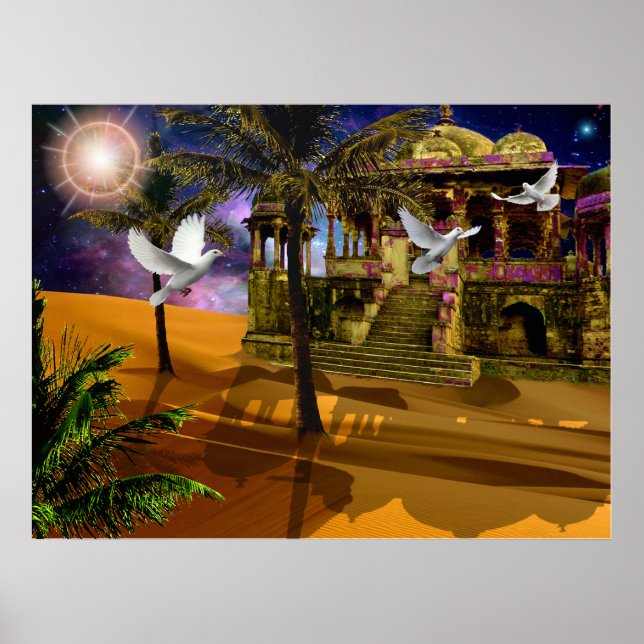 Affiches Ombres dans le sable.. (Devant)