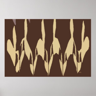Affiches Ombres de personnes Contours abstraits