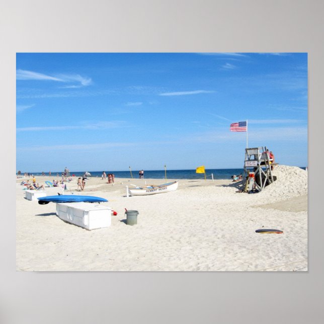 Affiches Ombres sur la plage (Devant)