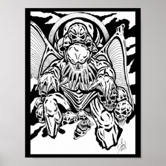 Affiches "ON THE THRONE OF SKULLS" Art Print RICHARD DEAN