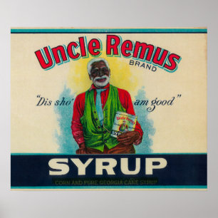 Affiches Oncle Remus Syrup LabelCairo, GA