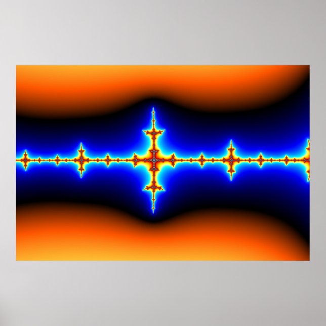 Affiches Onde cérébrale - Fractale (Devant)