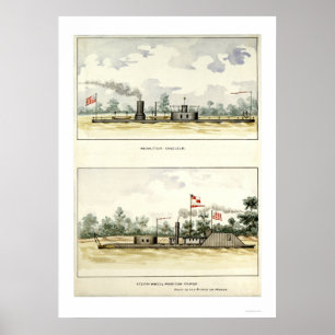 Affiches Oneota blindé par D.M.N. Stouffer 1864