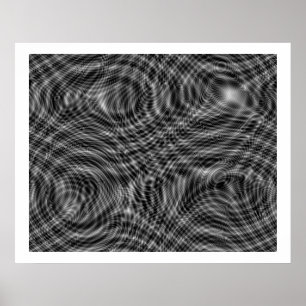 Affiches Op Art Random Moire Waves 01 sans fil