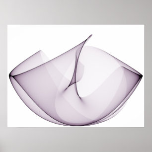 Affiches Op Art Sine Courbes Trois Violets