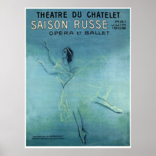 AFFICHES OPERA & BALLET - RUSSIAN SEASON - PARIS 1909