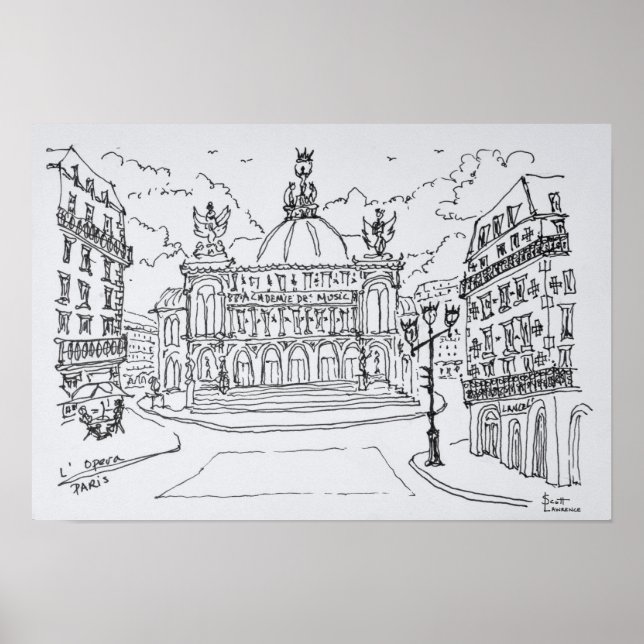 Affiches Opéra de Paris Palais Garnier | Paris, France (Devant)