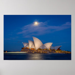 Affiches Opéra de Sydney la nuit