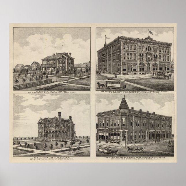 Affiches Opéra et résidences du Kansas (Devant)
