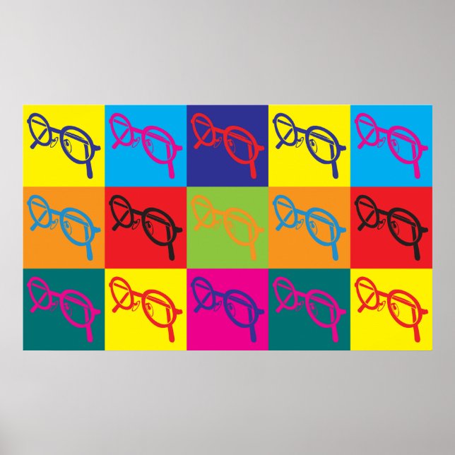 Affiches Optique Pop Art (Devant)