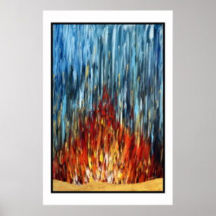 Affiches Or de l'eau du feu