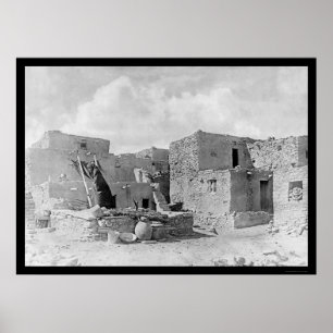 Affiches Oraibi Pueblo Hopi Indian 1895