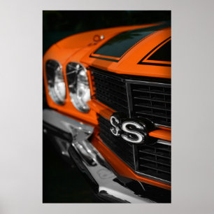 Affiches Orange 1970 de Chevelle S396