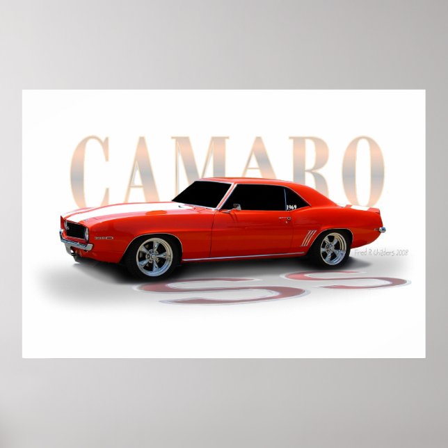 Affiches orange classique (Devant)