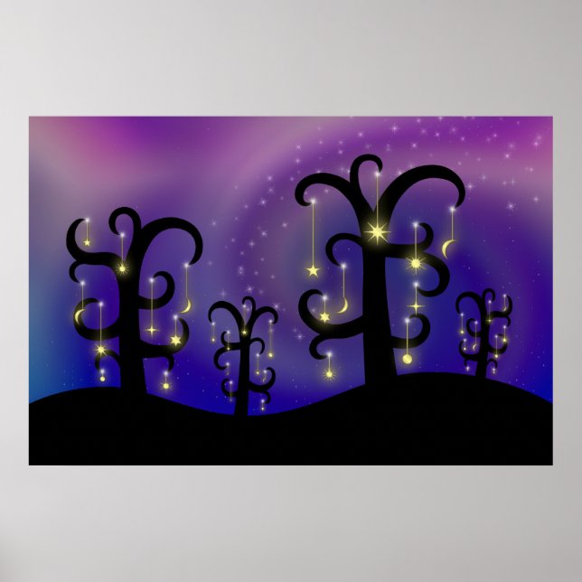Affiches Orchard des étoiles Imprimer (Devant)