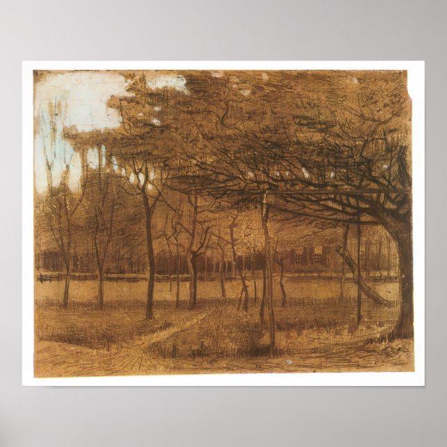 Affiches Orchard, Vincent van Gogh, 1881 (Devant)