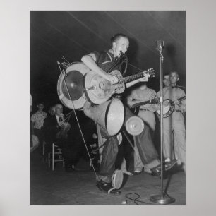 Affiches Orchestre à un homme, 1938. Photo ancienne
