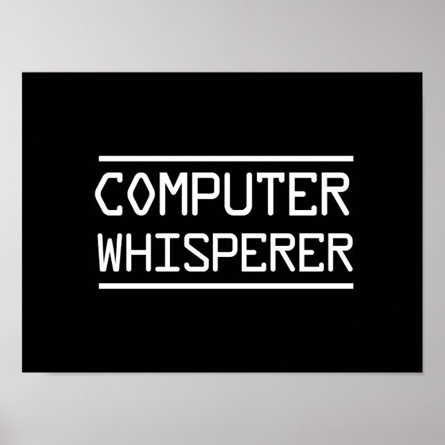 Affiches Ordinateur Whisperer (Devant)