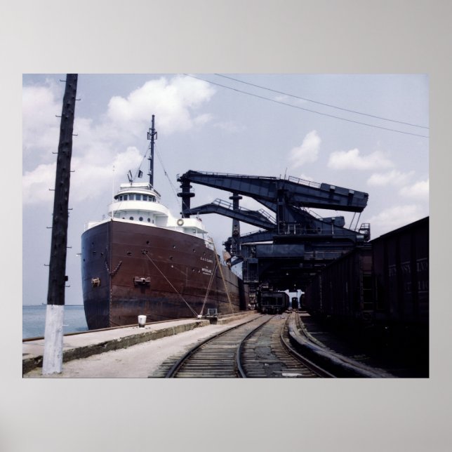 Affiches Ore Ship à Cleveland, Ohio, années 1940 (Devant)