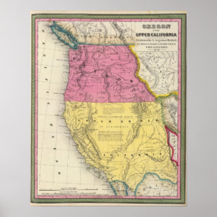 Affiches Oregon et Haute-Californie