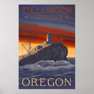 Affiches Oregon - Phare de Tillamook