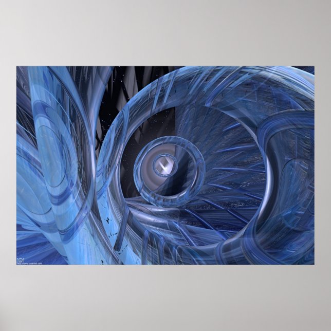 Affiches Organix - Bleu (Devant)