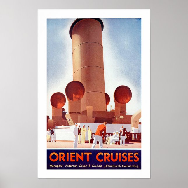 Affiches Orient Cruises Big Funnel (Devant)
