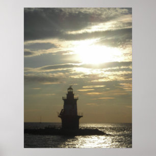 Affiches Orient Point Lighthouse Sunset 3