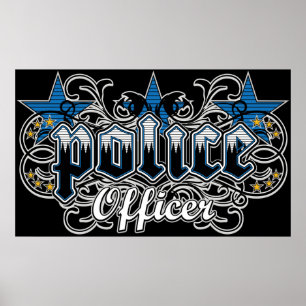 Affiches Ornamental Police Officer