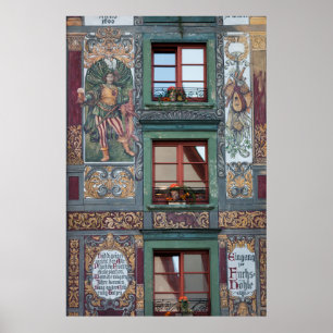 Affiches Ornate Fresco Detail, Allemagne