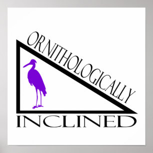 Affiches Ornithologiquement incliné