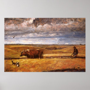 Affiches Os de buffle labourés par Harvey Thomas Dunn