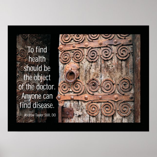 Affiches Ostéopathie Trouver un devis santé par A.T. Toujou (Devant)