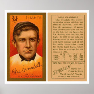 Affiches Otis Crandall Giants Baseball 1911