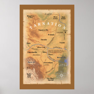 Affiches Où dans Tarnation ? (Carte drôle)