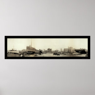 Affiches Ouragan en photo 1926 de Miami