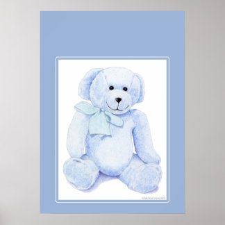 Affiches Ours bleu Teddy